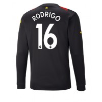 Manchester City Rodri Hernandez #16 Fotballklær Bortedrakt 2022-23 Langermet